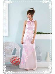 Pink plum modern cheongsam SMS68