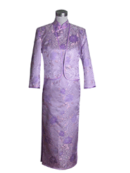 purple mum cheongsam set SCT143