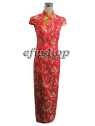 red cheongsam dress SCT31