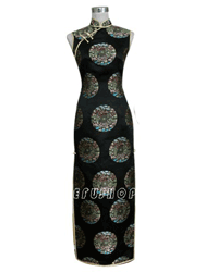 Black cheongsam dress SCT11