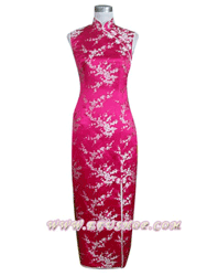 Hotpink sleeveless cheongsam dress SCT54