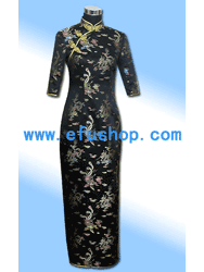 Black dragon and phoenix dress SCT108