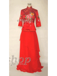 Embroidery chinese wedding dress SQE96